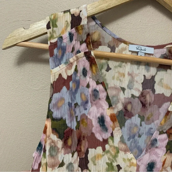 Rails Izzy Painted Floral Dress Size Small - Picture 7 of 14